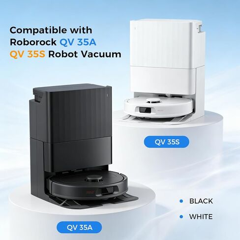 28 حزمة من قطع الغيار QV 35A لمكنسة Roborock QV 35A / QV 35S / Qrevo S Pro Robot، طقم مع فرشتين رئيسيتين، 6 فرش جانبية، 6 مرشحات HEPA، 6 وسادات ممسحة، 6 أكياس غبار، أداة تنظيف ومفك براغي in Kuwait