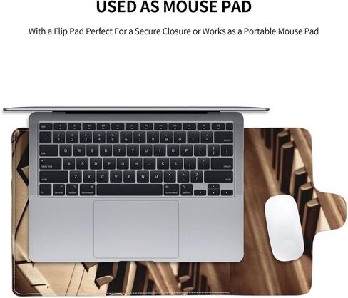Sepia Tone Piano Keys Print 13-inch Laptop Sleeve, Slim Shockproof Insertion Design Leather Laptop Case for Office, School, Travel in Kuwait