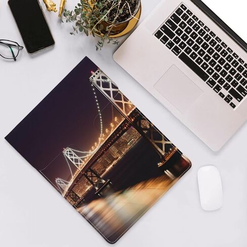 Bay Bridge Print 13-inch Laptop Sleeve, Slim Shockproof Insertion Design Leather Laptop Case for Office, School, Travel in Kuwait