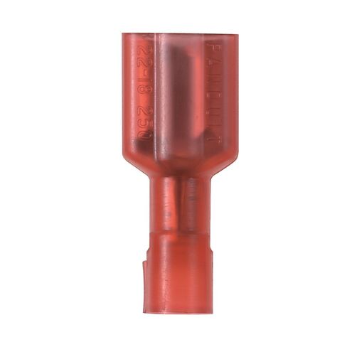 Panduit DNF10-250FI-L Female Disconnect, Nylon Fully Insulated, metal sleeve, 12 - 10 AWG, .250 by .032-Inch Tab Size, Funnel Entry, Yellow (50-Pack) in Kuwait