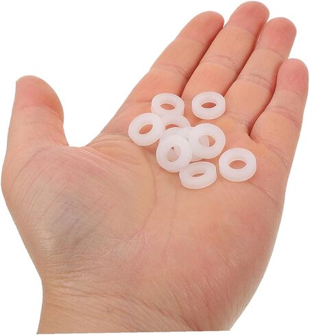 Kisangel 200pcs White Plastic Drum Washers for Drum Set Accessories Cymbal Stand Felt Pads Compatible with Jazz and Acoustic Professional Percussion Replacement Parts in Kuwait