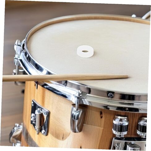 Kisangel 200pcs White Plastic Drum Washers for Drum Set Accessories Cymbal Stand Felt Pads Compatible with Jazz and Acoustic Professional Percussion Replacement Parts in Kuwait