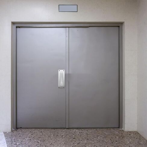 2pcs Stainless Steel Push Pull Door Handles for Passage and Fire Doors, Heavy Duty Metal Sliding Panel Handles with Smooth Operation, Suitable for Home and Commercial Use, Silver in Kuwait