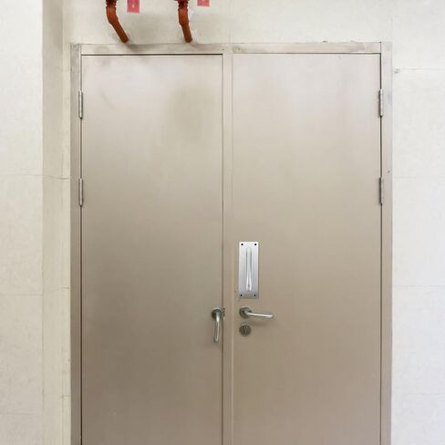 Push Pull Door Handles Heavy Duty 2pcs Stainless Steel with Sleek Modern Design for Fire Doors Suitable for Commercial and Home Use in Kuwait