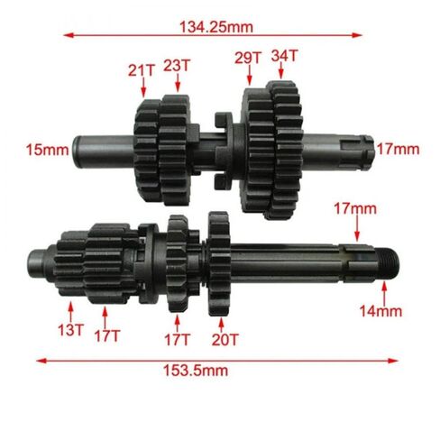 مجموعة عداد ناقل الحركة للعمود الرئيسي متوافقة مع YX140 YX150 YX160 140cc 150cc 160cc المحرك الأفقي الترابية دراجة الطرق غير الممهدة in Kuwait
