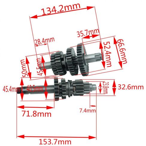 مجموعة عداد ناقل الحركة للعمود الرئيسي متوافقة مع YX140 YX150 YX160 140cc 150cc 160cc المحرك الأفقي الترابية دراجة الطرق غير الممهدة in Kuwait