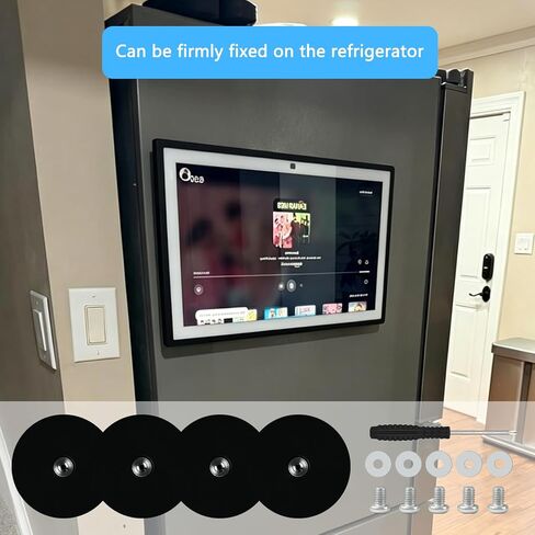 Magnetic Mount Compatible with Show 15, No-Punch Fridge Holder, Rubber Coated Scratch-Free, Strong Magnet Easy to Install in Kuwait