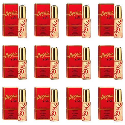 Ella International Lip Chic - مانع تسرب أحمر الشفاه طوال اليوم، مقاوم للنقل ويدوم طويلاً، تركيبة شفافة مقاومة للتلطخ، 12 عبوة مجمعة in Kuwait