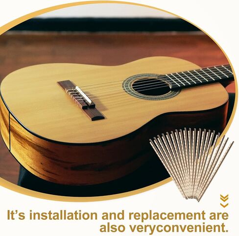 BESPORTBLE 19pcs White Copper Guitar Fret Wires 2.0mm for Classical Acoustic Guitar Fingerboard Replacement Parts in Kuwait
