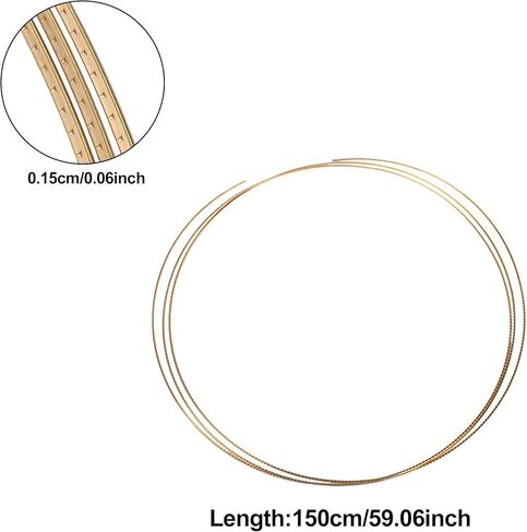 Yibuy 1.5mm Wide Brass Mandolin Fretwire DIY Musical Instrument Repair Accessories in Kuwait