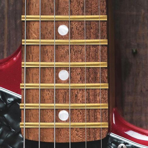 Healifty 19pcs Classical Guitar Fret Wire Set, White Copper Brass Fretwires for Acoustic Electric Guitar Fingerboard, 2.2mm Thickness Suitable for 19/20 Frets Replacement and Repair in Kuwait