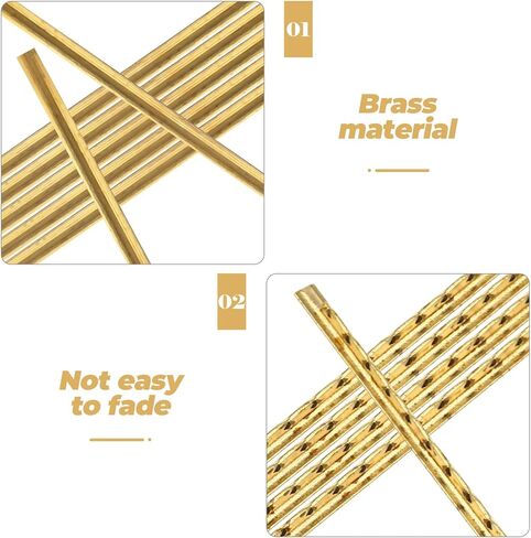 Healifty 19pcs Classical Guitar Fret Wire Set, White Copper Brass Fretwires for Acoustic Electric Guitar Fingerboard, 2.2mm Thickness Suitable for 19/20 Frets Replacement and Repair in Kuwait