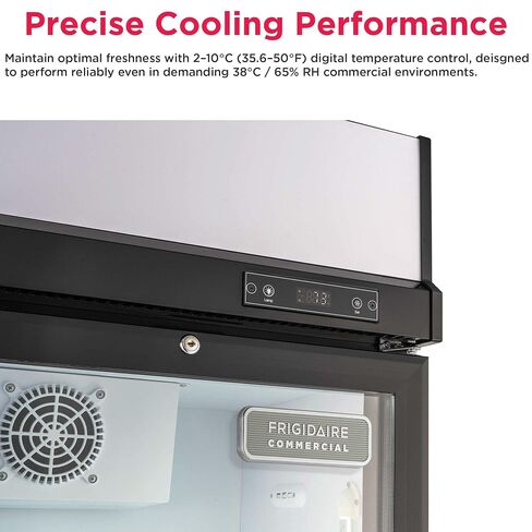 Frigidaire Commercial, 70.9" Triple Door Glass Display Refrigerator, Merchandiser Fridge, 49 Cu Ft, LED Lighting, 8 Wire Shelves, Digital Temperature Control, Self-Closing Glass Doors in Kuwait