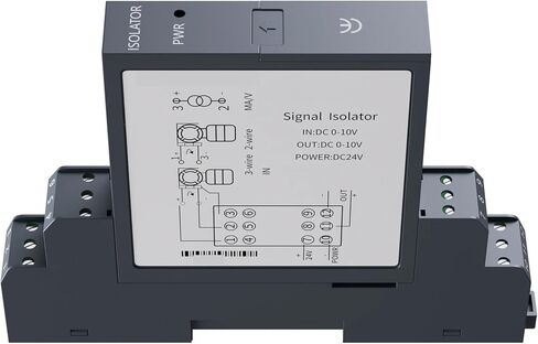 DC24V 0-75mV إشارة المعزل إلى 4-20mA 0-10mA 0-20mA 0-10V المعزل إشارة التناظرية 1 في 1 خارج 2 في 2 خارج محول الإشارات التناظرية (0-75mV) in Kuwait
