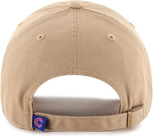 47 قبعة Chicago Cubs Khaki Logo الأساسية، قبعة بشريط قابل للتعديل، مقاس واحد يناسب الجميع للبالغين in Kuwait