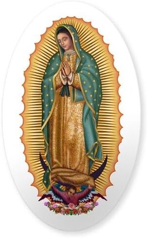 ملصق ممتص الصدمات للسيارة بيضاوي من CafePress La Guadalupana in Kuwait