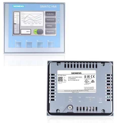 شاشة تعمل باللمس HMI لتحليلات العمليات وعناصر التحكم الصناعية والبرامج الصناعية الموديل: HMI KTP400 in Kuwait