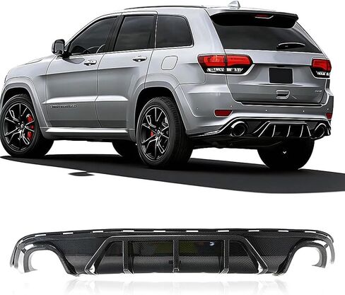 Front Bumper Lip Splitter Spoiler Compatible with Jeep Grand Cherokee SRT (2014-2021)/ Trackhawk (2018-2021) Air Dams Chin Spoiler Grand Cherokee SRT Accessories (Gloss Black, Front Lip) in Saudi Arabia