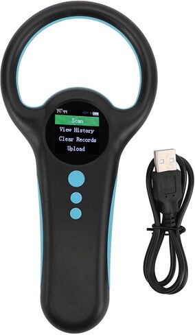 Pet Microchip Reader 134.2K & 125K Dual Frequency Handheld Animal Tag Scanner Rechargeable USB Portable - Fast Chip ID Retrieval, User - Friendly Design for Veterinarians and P in Kuwait