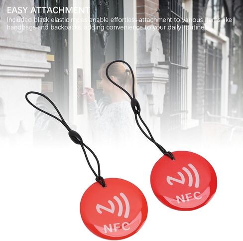 Generic NFC Keychain, Programmable NFC Fob Tag with NTAG213 Chip and Water Proof Resin, for All Enabled Phones and Devices in Kuwait