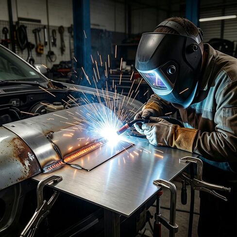 5 عبوات من الألواح المعدنية، 20 قياس 12 × 6 بوصة من الفولاذ الكربوني عالي التحمل بدقة CNC قطع صفائح معدنية مسطحة مع لمسة نهائية من الزيت المضاد للصدأ لحرف إصلاح هياكل السيارات والمشروعات اليدوية in Kuwait