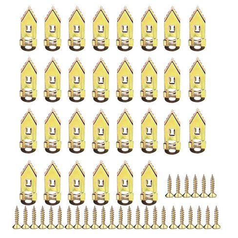 DZS ELEC 60PCS Self Drilling Anchors Galvanized Steel with Self Tapping Screws Gypsum Board Expansion Screws Anchor Bolt No Drilling Knockout Fiber Cement Board in Kuwait