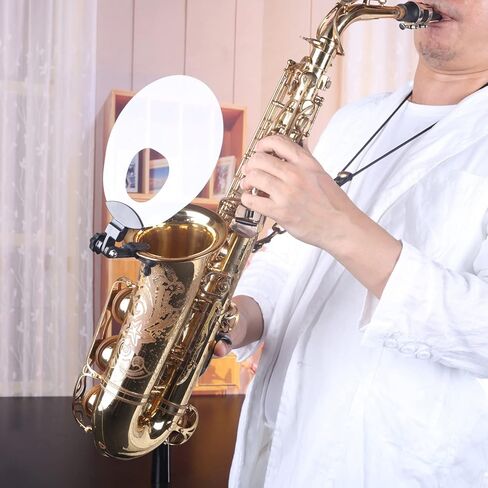 درع عاكس الصوت من البلاستيك الساكسفون مع وظائف كتم الصوت وتعكس الصوت لآلة النفخ in Kuwait