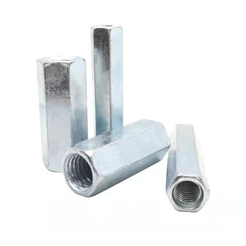 M8 X 1.25x50mm قضيب طويل متري عرافة اقتران الجوز، الزنك مطلي 5 قطع in Kuwait