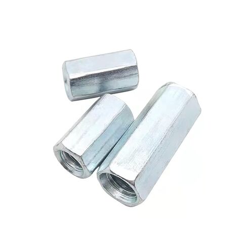 M8 X 1.25x50mm قضيب طويل متري عرافة اقتران الجوز، الزنك مطلي 5 قطع in Kuwait