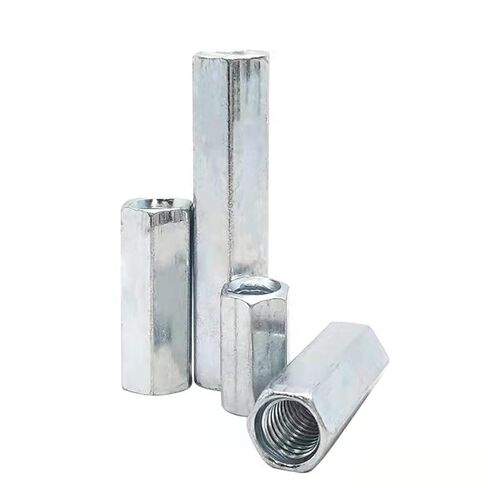 M8 X 1.25x50mm قضيب طويل متري عرافة اقتران الجوز، الزنك مطلي 5 قطع in Kuwait