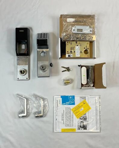 Alarm Lock by NAPCO PDL6600CRL/26D Trilogy Networx Mortise Prox PIN Lock, Left Hand, Classroom, Straight Lever, Satin Chrome in Kuwait