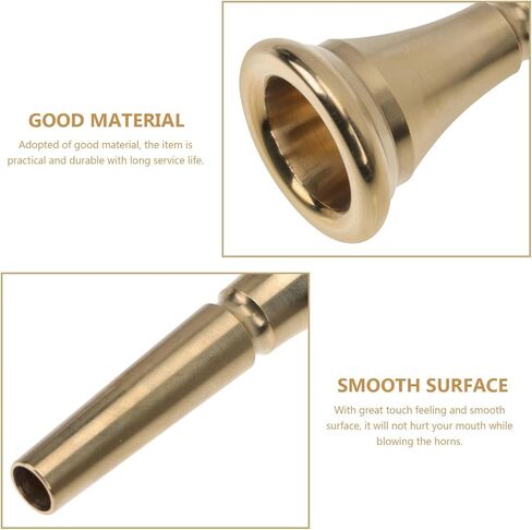ULTECHNOVO French Horn Mouthpiece Replacement Copper Alloy with Smooth Surface and Easy to Install Features for Beginners and Students Musical Instrument Accessory in Kuwait