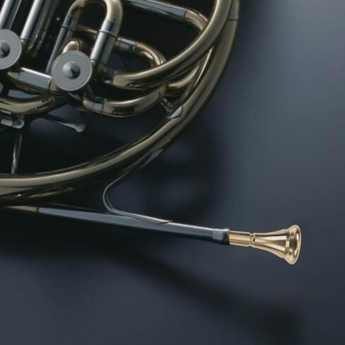 Vaguelly French Horn Mouthpiece Easy to Install Replacement Copper Alloy with Elegant and Rich Sound Brass Instrument Accessory for Beginners and Students in Kuwait