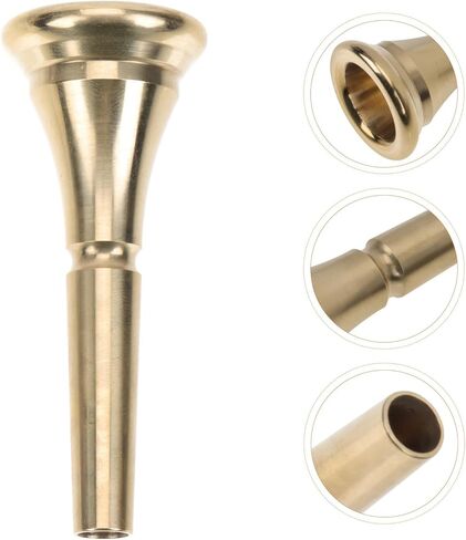 Vaguelly French Horn Mouthpiece Easy to Install Replacement Copper Alloy with Elegant and Rich Sound Brass Instrument Accessory for Beginners and Students in Kuwait