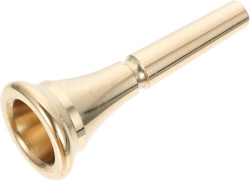 Amosfun Golden Copper French Horn Mouthpiece Replacement Accessory with Smooth Tone and Good Sound Effect, Creative Design for Intermediate Players and Students in Kuwait