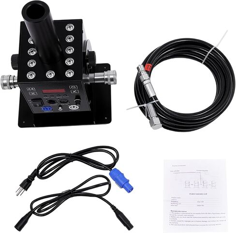 CO2 Fog Jet Machine, 260W 9 DMX512 Channels Stage CO2 Blaster, 12 LED Beads & 180° Adjustable Nozzle, 19.69-26.25ft Spray Height for Event Banquet Party Wedding Club Concert Halloween in Kuwait