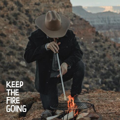 The Blower by Donkey Long Tong | Handmade Fire Blow Pipe with Adjustable Jet Nozzle | Essential Camping Gear Fire Starter for Campfire, BBQ, Fire Pit & Charcoal | Wood Handle Outdoor Fire Blower Gift in Kuwait