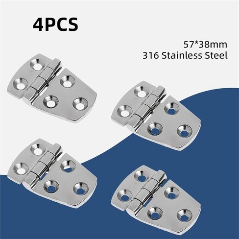316 Stainless Steel Hinge Short Side Door Accessories 57 * 38mm 4Pcs in Saudi Arabia