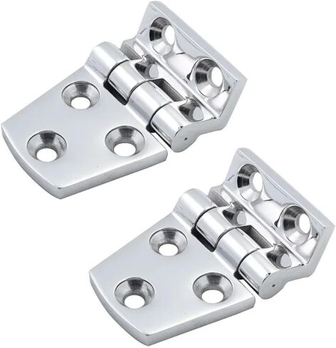 Hatch Flush Mount Right Angels Hinges with 5 Holes 54mm 66mm Hardware Accessories 2Pcs(2 Pieces 38X66mm) in Saudi Arabia