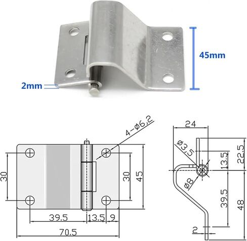 Hardware Hinge Equipment Toolbox Supply Switch Cabinet Industrial HT059A 1Pcs in Saudi Arabia