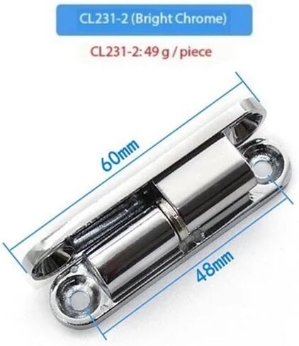 Bright Chrome H-Type Hinge Industrial Electrical Cabinet Distribution Box Door Detachable 1Pcs in Saudi Arabia