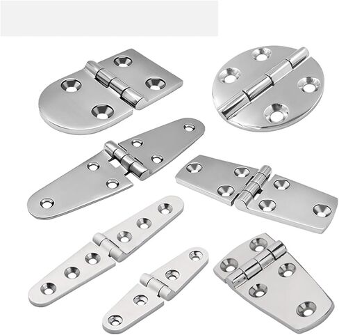 Stainless Steel Casting Hinge Flat Cabinet Doors 4/6 Holes Cast Strap Deck Hardware 1Pcs(76x38mm) in Saudi Arabia
