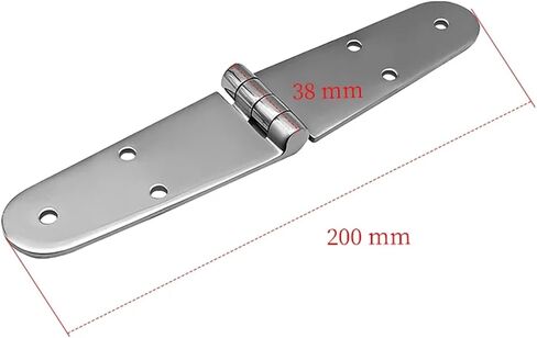 Strap Hinge 316 Stainless Steel Casting 6 Holes Cast Deck Hardware 200 * 38mm 1Pcs in Saudi Arabia