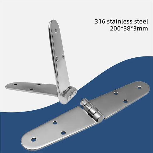 Strap Hinge 316 Stainless Steel Casting 6 Holes Cast Deck Hardware 200 * 38mm 1Pcs in Saudi Arabia