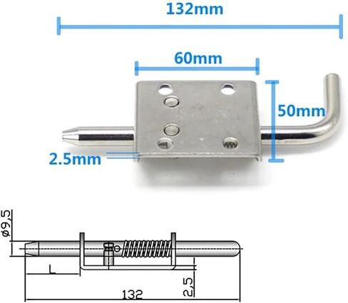 Hardware Iron Hinge Electrical Cabinet Switch Industrial Spring Carbon Steel CL263 1Pcs in Saudi Arabia