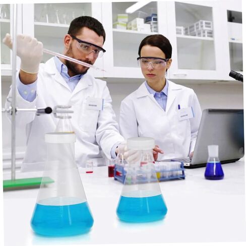 Healifty 6pcs Plastic Erlenmeyer Flask Steam Distillation Fractional Distillation Safe Lab Tool in Saudi Arabia