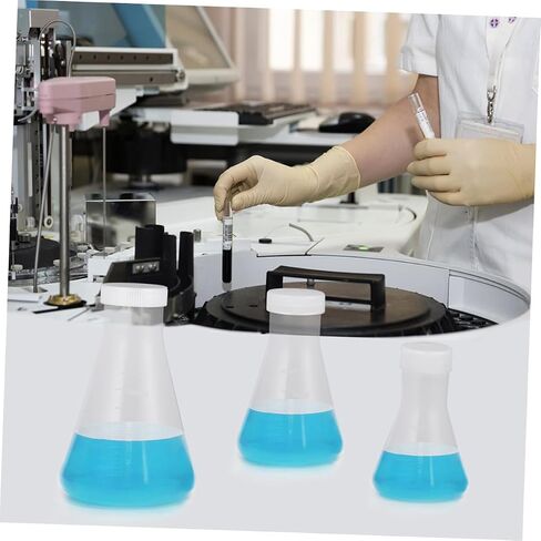 Healifty 6pcs Plastic Erlenmeyer Flask Steam Distillation Fractional Distillation Safe Lab Tool in Saudi Arabia