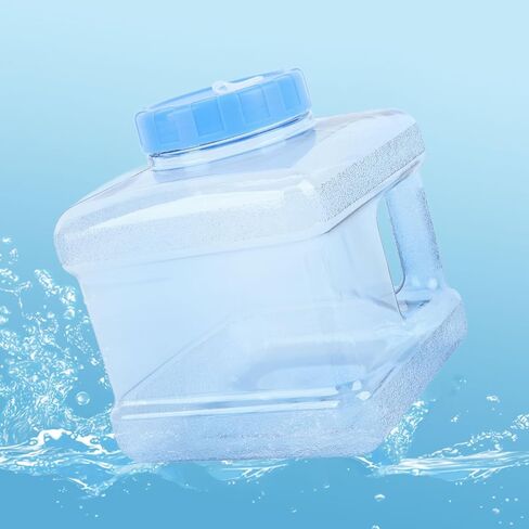 5L Distiller Water Container, Heat Resist, Replacement Bottle for Home Teeth Beauty Distilled Water, Compatible with Countertop Distillers, Crafted from PP, 19.5x19.5x22.5cm (Blue) in Saudi Arabia