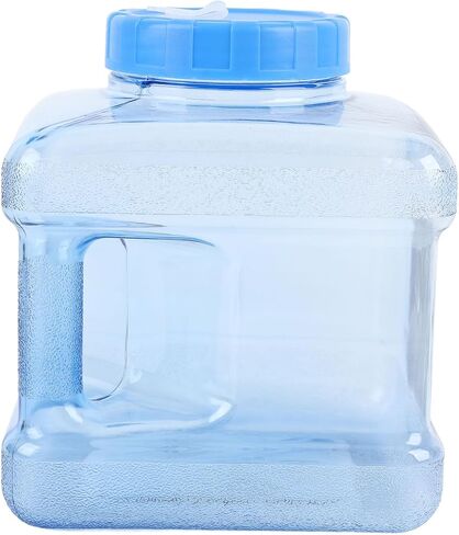 5L Distiller Water Container, Heat Resist, Replacement Bottle for Home Teeth Beauty Distilled Water, Compatible with Countertop Distillers, Crafted from PP, 19.5x19.5x22.5cm (Blue) in Saudi Arabia