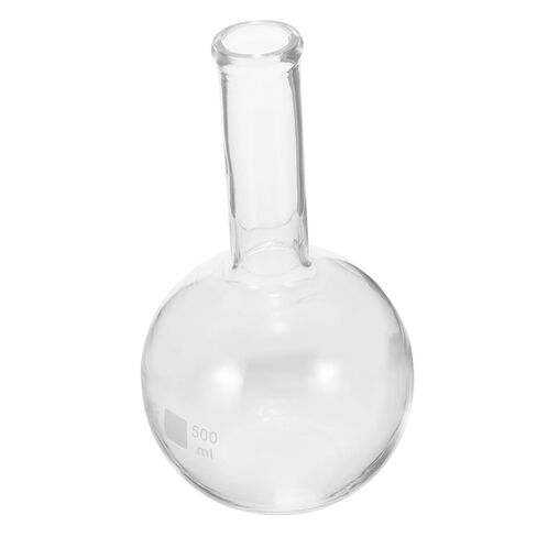 Alipis 500ml Laboratory Flask Glass Flask for Experiments Distillation Wide Mouth Flat Bottom Light Pink in Saudi Arabia